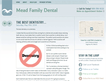 Tablet Screenshot of meadfamilydental.com